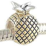 Aloha Petite Pineapple Fruit 14K and 925 Sterling Silver Bead fits European Charm Bracelet