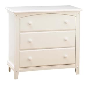 Bassettbaby Mission Bay 3 Drawer Dresser, White