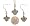 New Orleans Saints Necklace And Dangle Earring Charm Set Image #1