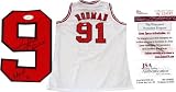 Dennis Rodman "HOF 11" Autographed Chicago Bulls Jersey