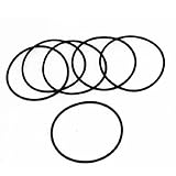 uxcell ゴムOリング　工業シール　外部ダイヤ68mm　厚さ3mm　ブラック　6個入り