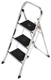 Hailo 4393-801 K30-Model 330-Pound Capacity Aluminum Step Stool, 3-Step