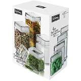 Libbey 4-Piece Square Canister Jars