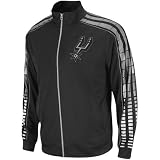NBA adidas San Antonio Spurs Black Vibe Full Zip Track Jacket (X-Large)