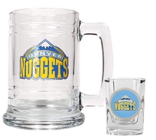 NBA Denver Nuggets Boilermaker Set - Primary Logo