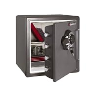 SentrySafe SFW123DSB 1.23 Cubic Feet Combination Fire-Safe, Medium Grey by SentrySafe