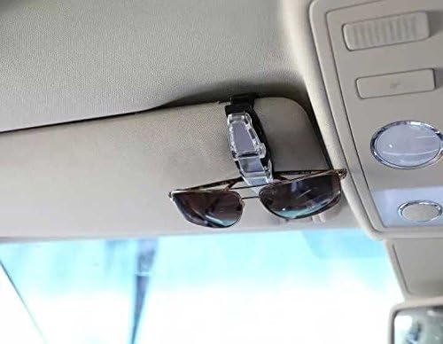 SuperMay® Double Sunglasses-Glasses Holder for Sun Visor -- Conveniently Holds 2 Pairs of Sunglasses