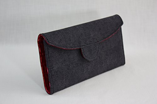 Red Geometric Batik Signature Wallet