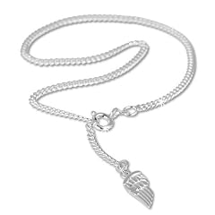 SilberDream Fu�kette Fl�gel 925 Sterling Silber 26cm Fu�kettchen SDF003