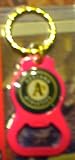 Oakland Athletics A's Pink Bottle Opener Key Ring