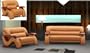 3ps NEW CONTEMPORARY ITALIAN LEATHER SOFA SET-2033CARAMEL