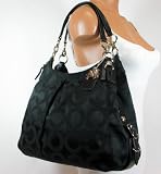 41G4yQ%2BO8hL. SL160  Coach Mia Black OpArt Large Maggie Handbag