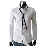 TheLees (CKN) Mens slim dress shirts with TIE