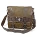 Rustic Brown Leather College Messenger Bag - Collegiate Series