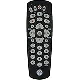 Universal Remote Control, 3 Device Infrared, Black