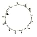 Jewelry : Eve's Addiction Sterling Silver Turtle Charm Anklet