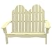 Cottage Classics Adirondack Settee - Yellow