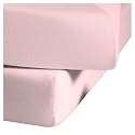 fleuresse L-001115-4040-2700 Jersey Spannbettlaken - Jenny C kidsgr&ouml;&szlig;e 70 x 140 cm ros&eacute;