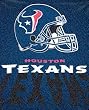 Houston Texans 50"x60" Lights Style Royal Plush Raschel Throw Blanket - Football Sports Merchandise