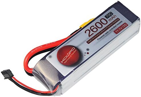 Crazepony Kudian 2600mAh Lipo Battery Pack 3S 11.1V 70C for FPV Drone Car Boat etc