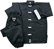 Black with White Frogs Complete Kung Fu Uniform