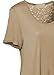 Women's Scoop Neck Short Sleeve Floral Lace Back High Low Plus Size Tunic Top