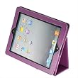 �tui folio en cuir pour iPad 2 avec support Flip pour Apple iPad 2 dot� d'une fonctionnalit� tactile veille/active (Couleur Pourpre violet)