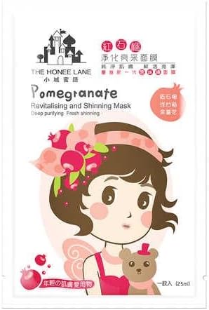 The Honee Lane Pomegranate Revitalising and Shinning Face Mask 8 Pcs - New Product Launch Big Sale