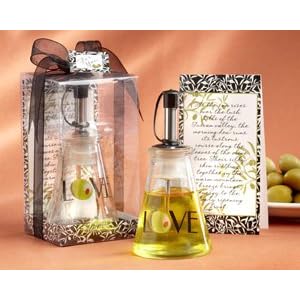 Olive You! Glass LOVE Oil Bottle in Signature Tuscan Box - Set of 50