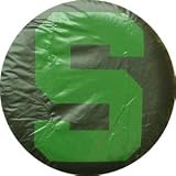 Michigan State Universitty S Spartan Black tire cover, Size SMALL