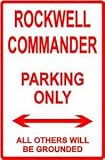 ROCKWELL COMMANDER PARKING sign flight