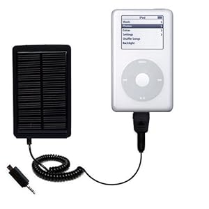 Solar Powered Rechargeable External Battery Pocket Charger for the Apple iPod Photo (40GB) - uses Gomadic TipExchange Technology Solar Powered Rechargeable External Battery Pocket Charger for the Apple iPod Photo (40GB) - uses Gomadic TipExchange Technology