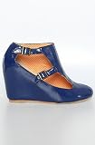 80%20 The Penny Buckle Open Wedge in Royal Blue,Shoes for Women