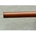 1-3/8 inch Wood Smooth Drapery Rod in Walnut Finish - 6' long [CAPITOL CITY LUMBER]