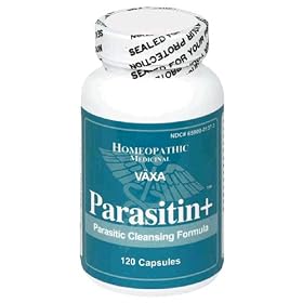 VAXA Homeopathic Medicinal Parasitic Cleansing Formula, Parasitin+, Capsules , 120 capsules