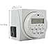 Comforday 7-Day Programmable Digital Timer Plug with Two Grounded Outlets plus 8 Independent Time Settings