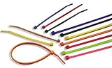 Taylor Cable 43033 Orange 8 Wire Tie Strap - Pack of 10