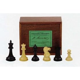 Original Staunton Design Chess Set 3 1 2 Inch by Jaques of London