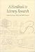 A Handbook of Literary Research