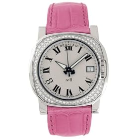Click here to buy Bedat No. 8 Diamond Steel Pink Ladies Watch 838.040.100 by Bedat.