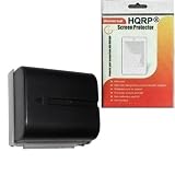 HQRP Battery for JVC Everio GR-DF470 GR-DF470US GR-DF550 GR-DF550US GR-DF565 GR-DF570 Camcorder plus LCD Screen Protector