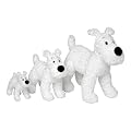 SNOWY CUDDLY PLUSH STUFFED ANIMAL - MEDIUM