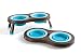 Popware for Pets Expandable/Collapsible Pet Feeder, Large, Turquoise