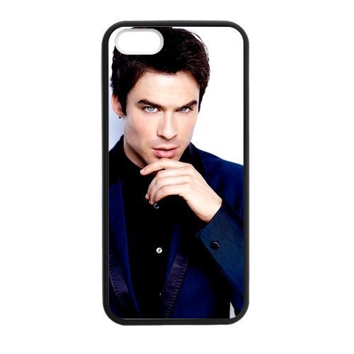 iPhone 5,5S Case The Vampire Diaries Damon Ian Sumner Held iPhone 5,5S TPU (Laser Technology)