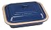 Le Creuset Stoneware 8-1/2-by-11-Inch Covered Deep Dish Baker, Blue