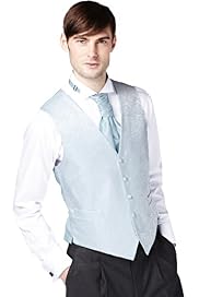 5 Button Paisley Print Wedding Waistcoat