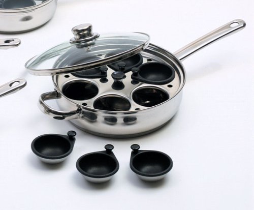 Clearview Stainless Steel 6 Cup Egg Poacher Set