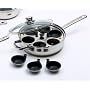 Clearview Stainless Steel 6 Cup Egg Poacher Set