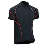 Berkner Herren Fahrradtrikot Funktionsshirt aus *Silver bion forte/Piqua Material* mit Reißverschluß 