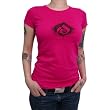 IRIEDAILY Damen Tee bedruckt Sketchism Girl 2 Tee, magenta